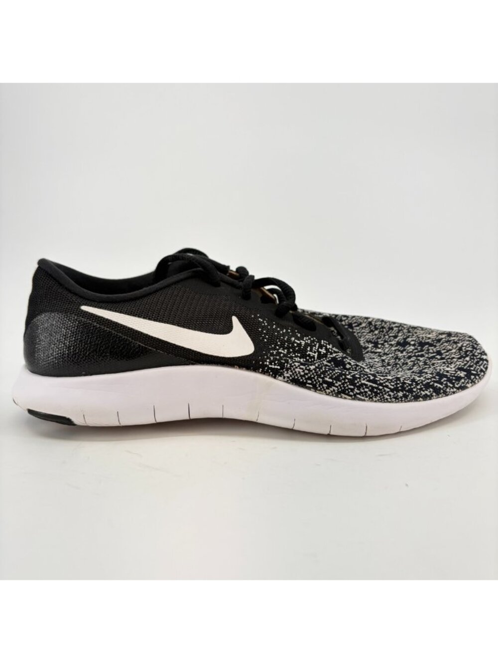 Nike Flex Contact Womens Size 8.5 Black White Athletic Running Shoes Sneakers